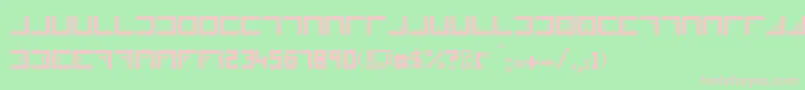 Xenois Font – Pink Fonts on Green Background