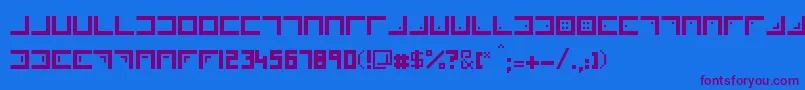 Шрифт Xenois – фиолетовые шрифты на синем фоне