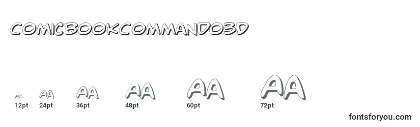 ComicBookCommando3D Font Sizes