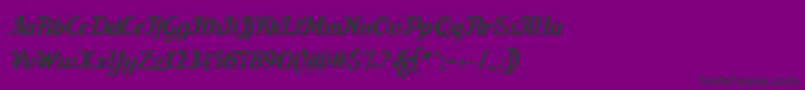 Carten Font – Black Fonts on Purple Background