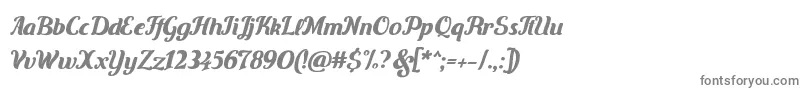 フォントCarten – 白い背景に灰色の文字