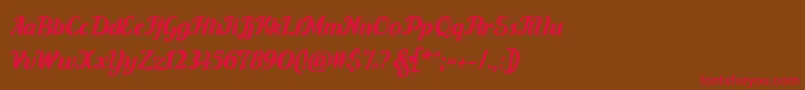 Carten Font – Red Fonts on Brown Background