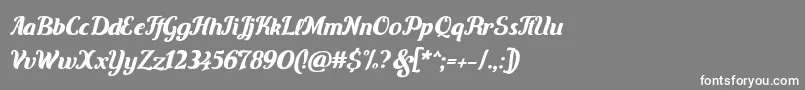 Carten Font – White Fonts on Gray Background