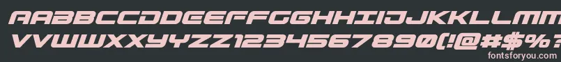 Gunshipboldital Font – Pink Fonts on Black Background