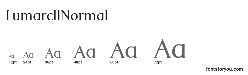 LumarcllNormal Font Sizes