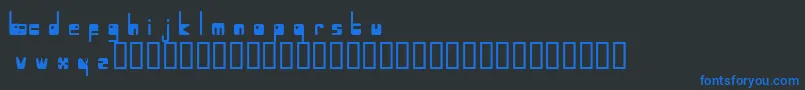 Atmosphere Font – Blue Fonts on Black Background