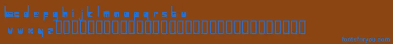 Atmosphere Font – Blue Fonts on Brown Background