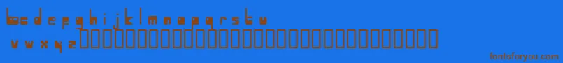 Atmosphere Font – Brown Fonts on Blue Background