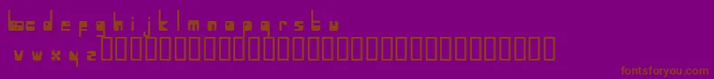 Atmosphere Font – Brown Fonts on Purple Background