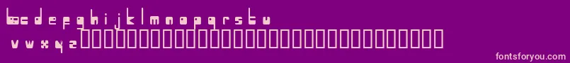 Atmosphere Font – Pink Fonts on Purple Background