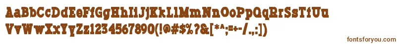 Typodermicink Font – Brown Fonts on White Background