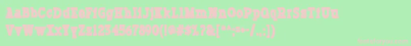 Typodermicink Font – Pink Fonts on Green Background