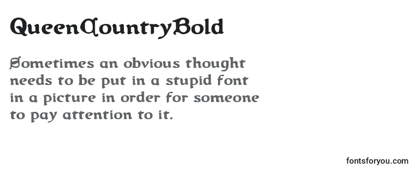 QueenCountryBold Font
