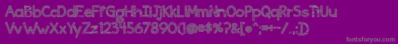 BmdIngrained Font – Gray Fonts on Purple Background