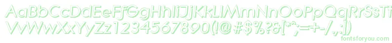 LiterashadowBolditalic Font – Green Fonts on White Background