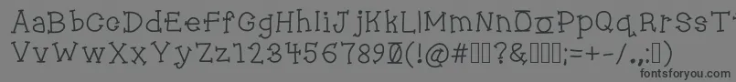 Jukebox Font – Black Fonts on Gray Background