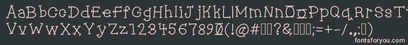 Jukebox Font – Pink Fonts on Black Background