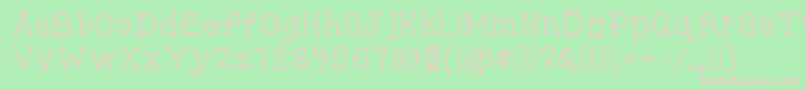 Jukebox Font – Pink Fonts on Green Background