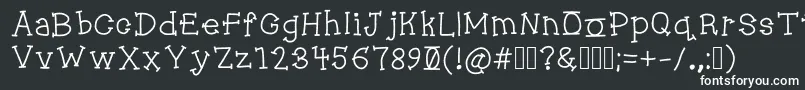 Jukebox Font – White Fonts on Black Background