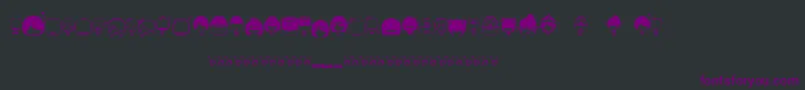 ToyStum Font – Purple Fonts on Black Background