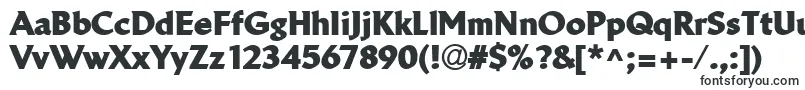Шрифт LinotypeBreweryBlack – вертикальные шрифты