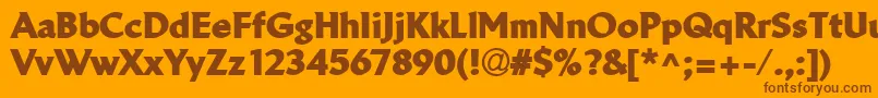 More about LinotypeBreweryBlack Font LinotypeBreweryBlack Font – Brown Fonts on Orange Background