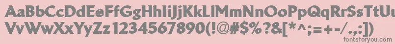 LinotypeBreweryBlack Font – Gray Fonts on Pink Background
