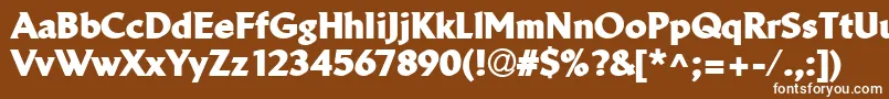 Lisätietoja LinotypeBreweryBlack-fontista LinotypeBreweryBlack-fontti – valkoiset fontit ruskealla taustalla
