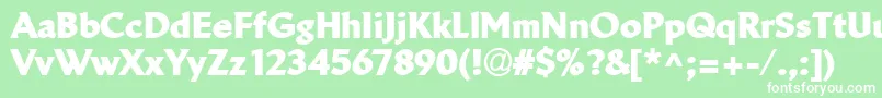 LinotypeBreweryBlack Font – White Fonts on Green Background