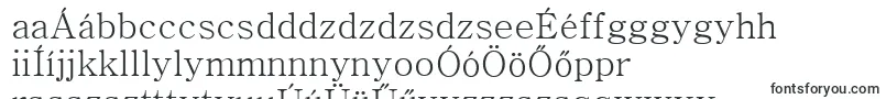 Шрифт Batang – венгерские шрифты