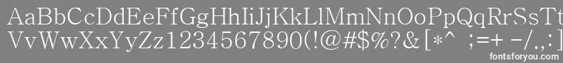 フォントBatang – 灰色の背景に白い文字