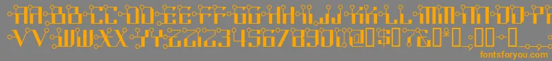 Lisätietoja Circuitborednf-fontista Circuitborednf-fontti – oranssit fontit harmaalla taustalla