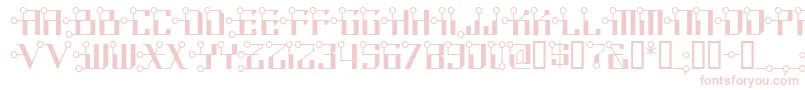 Circuitborednf Font – Pink Fonts on White Background