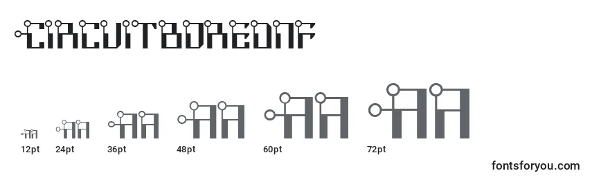 Circuitborednf Font Sizes