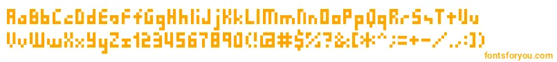 Sg03 Font – Orange Fonts on White Background
