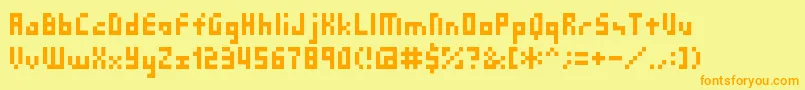 More about Sg03 Font Sg03 Font – Orange Fonts on Yellow Background