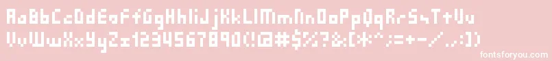 Sg03 Font – White Fonts on Pink Background