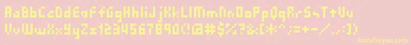 Sg03 Font – Yellow Fonts on Pink Background