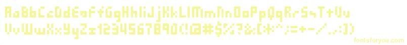 Sg03 Font – Yellow Fonts on White Background