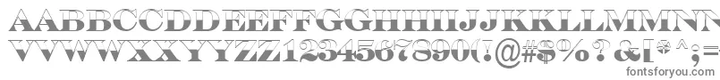 SerifertitulbwBold-Schriftart – Graue Schriften auf weißem Hintergrund