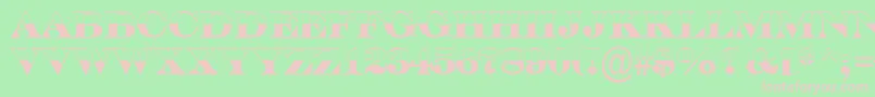 SerifertitulbwBold Font – Pink Fonts on Green Background