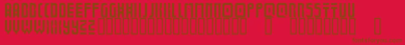 fuente BoldUniverse – Fuentes Marrones Sobre Fondo Rojo