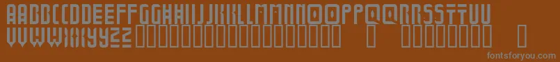 BoldUniverse Font – Gray Fonts on Brown Background