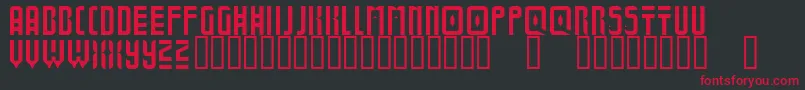 BoldUniverse Font – Red Fonts on Black Background
