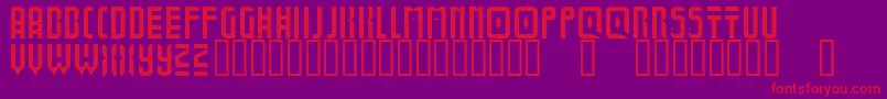 fuente BoldUniverse – Fuentes Rojas Sobre Fondo Morado