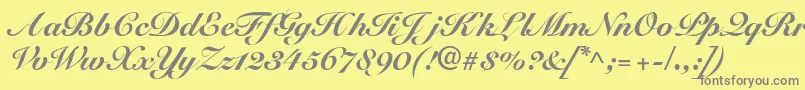 More about SnellblackdbBold Font SnellblackdbBold Font – Gray Fonts on Yellow Background