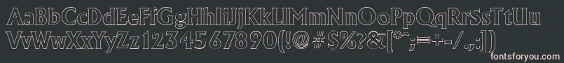Шрифт AdelonoutlineBold – розовые шрифты на чёрном фоне