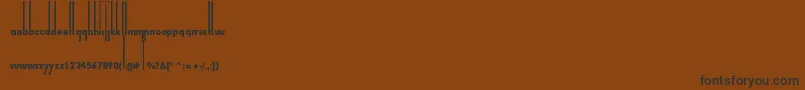 ThiamineRegular Font – Black Fonts on Brown Background