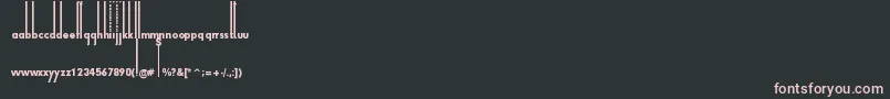 ThiamineRegular Font – Pink Fonts on Black Background