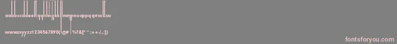 ThiamineRegular Font – Pink Fonts on Gray Background